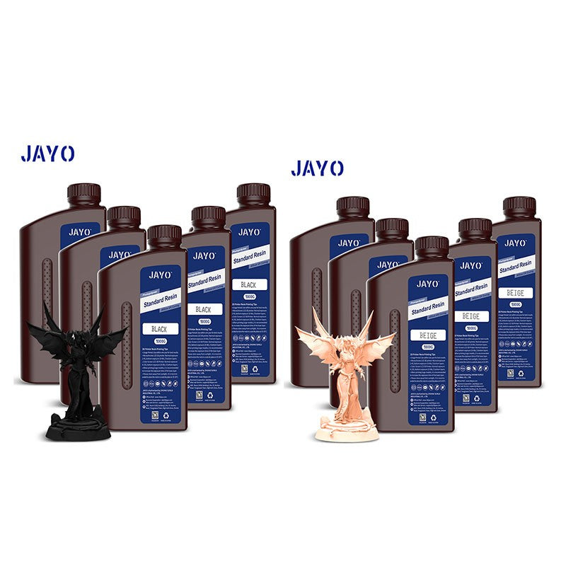 JAYO-lavabo de agua de resina 3D/como ABS/a base de plantas/líquido de resina de fotopolímero UV estándar de 10KG 405nm para materiales de impresora LCD 3D