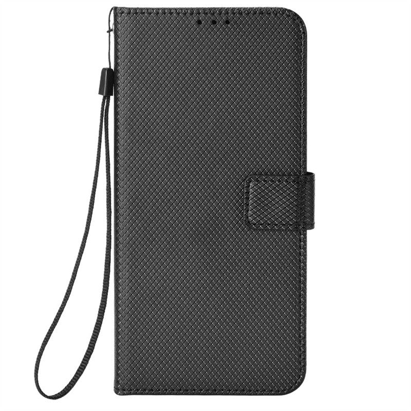 Para Motorola Moto G15 G15 Power funda de lujo con tapa patrón de diamante piel PU funda tipo billetera de cuero con soporte para Moto G15 4G bolsas de teléfono