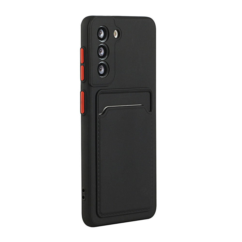 Funda de teléfono con soporte para bolsa con ranura para tarjetas para Samsung Galaxy S24 S23 S22 S21 S20 Plus FE Note 20 Ultra, funda suave a prueba de golpes
