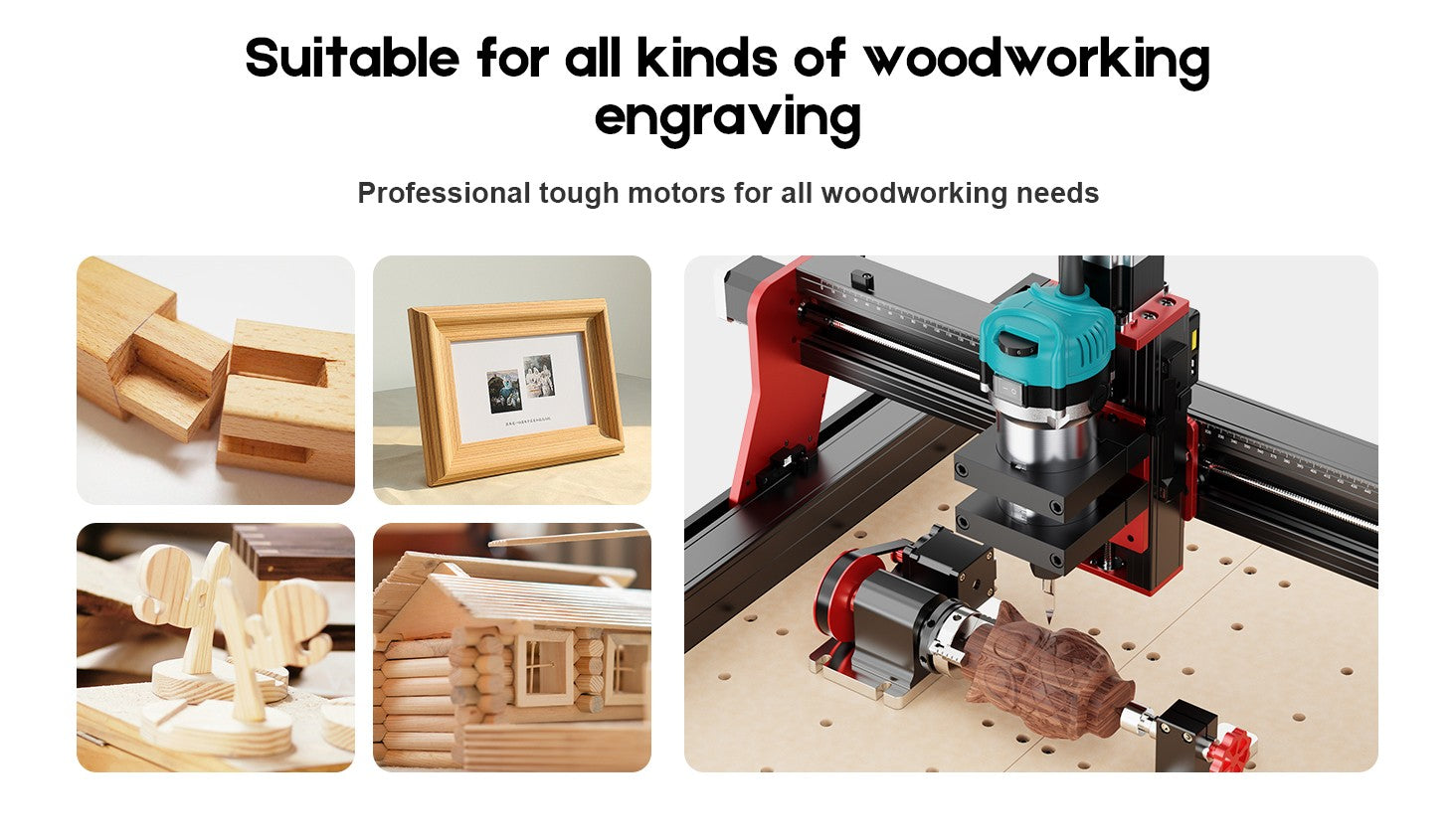 Twotrees TTC450 PRO CNC maquina enrutadora CNC carpintería grabado láser corte madera Metal Control GRBL