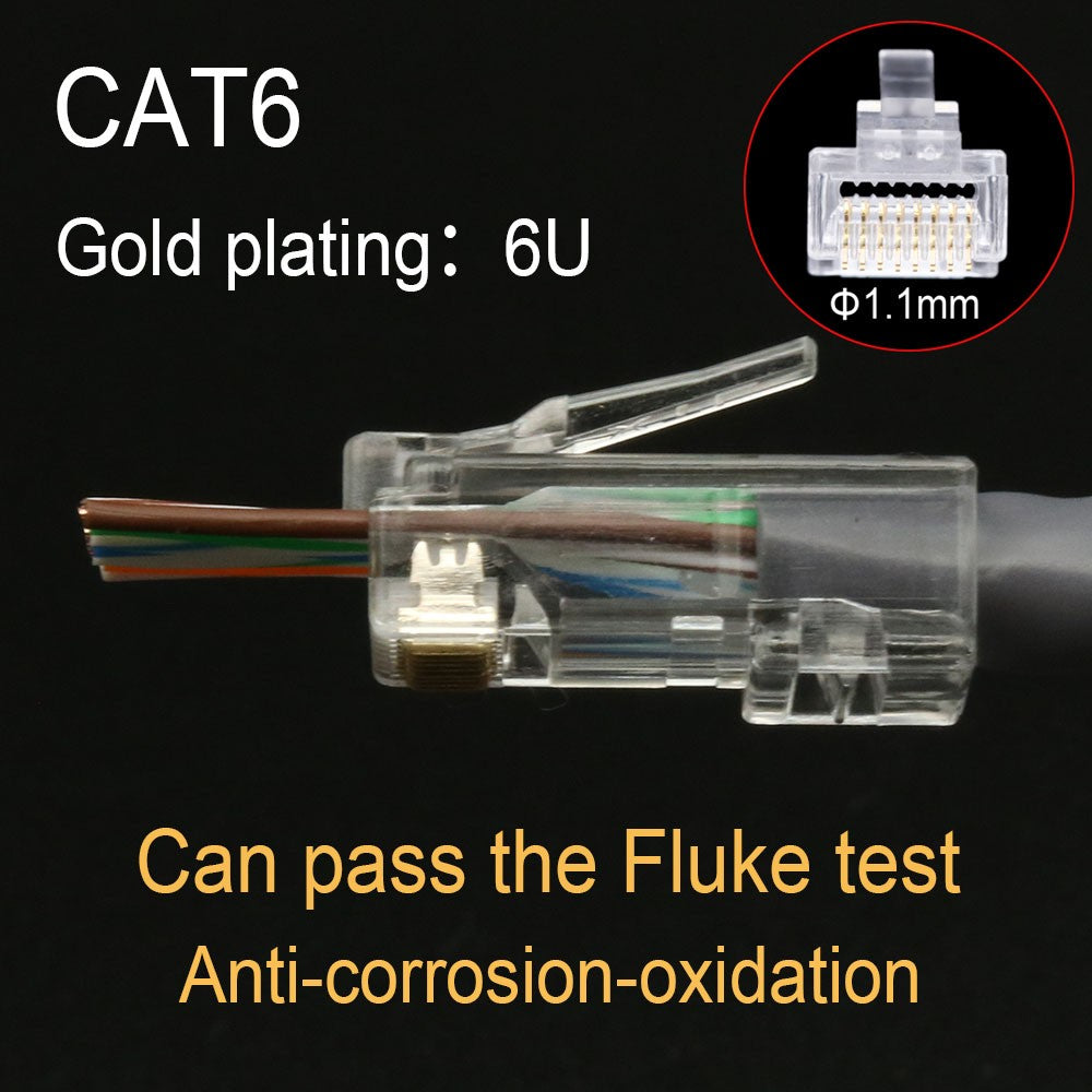 Conector xintylink rj45 cat6 50U/6U cable ethernet enchufe rg45 cat5e utp 8P8C rj 45 cat 6 red lan modulable jack cat5 keystone