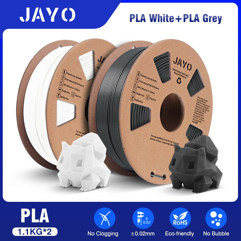 Filamento de impresora 3D JAYO PLA/PETG/SILK/TPU/ABS 1,75mm 2 rollos de materiales de impresión 3D para impresora 3D envío gratis