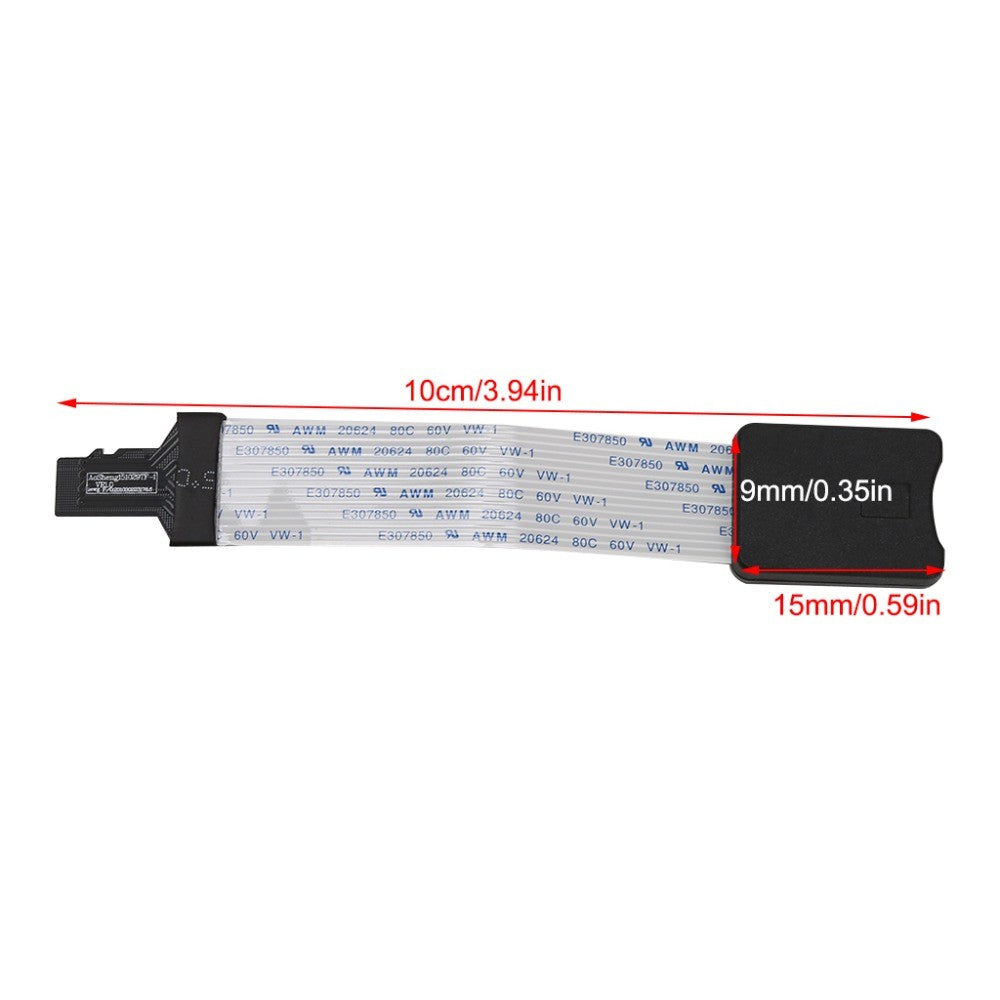 Extensor de Cable de extensión de lector de tarjetas, adaptador de 10/15/25/46cm TF macho a Micro SD hembra para coche, GPS, teléfono, cámara de TV