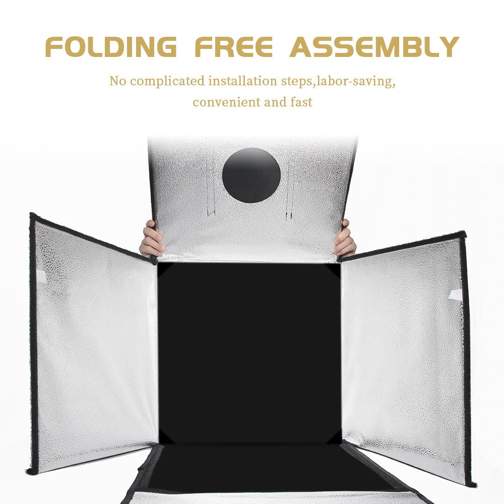 Cajas blandas para estudio de fotografía, mesa de fotografía regulable, plegable, portátil, Kit de tiendas de campaña con tablero de fondo de 3 uds.