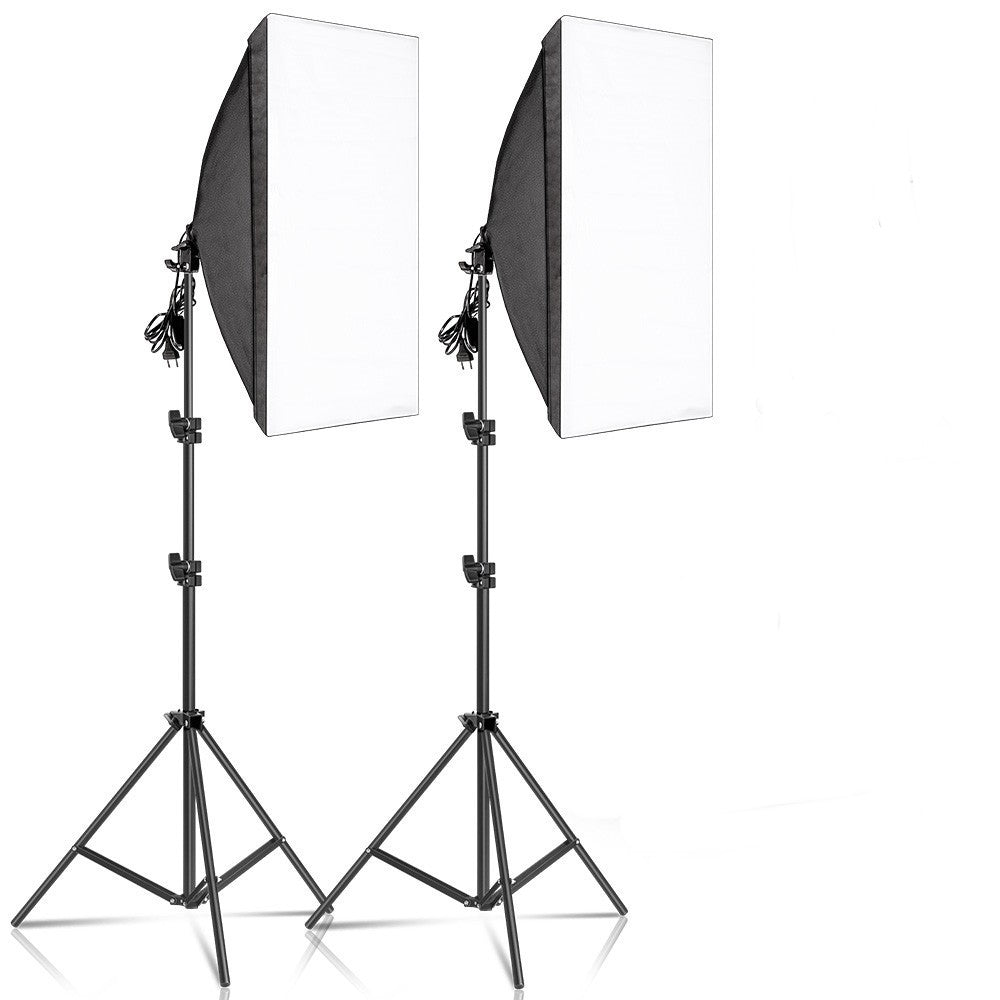 Kit de iluminación Softbox de 20-135W, lámpara LED de fotografía de 50x70CM, equipo profesional de sistema de luz continua para estudio fotográfico