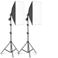 Kit de iluminación Softbox de 20-135W, lámpara LED de fotografía de 50x70CM, equipo profesional de sistema de luz continua para estudio fotográfico