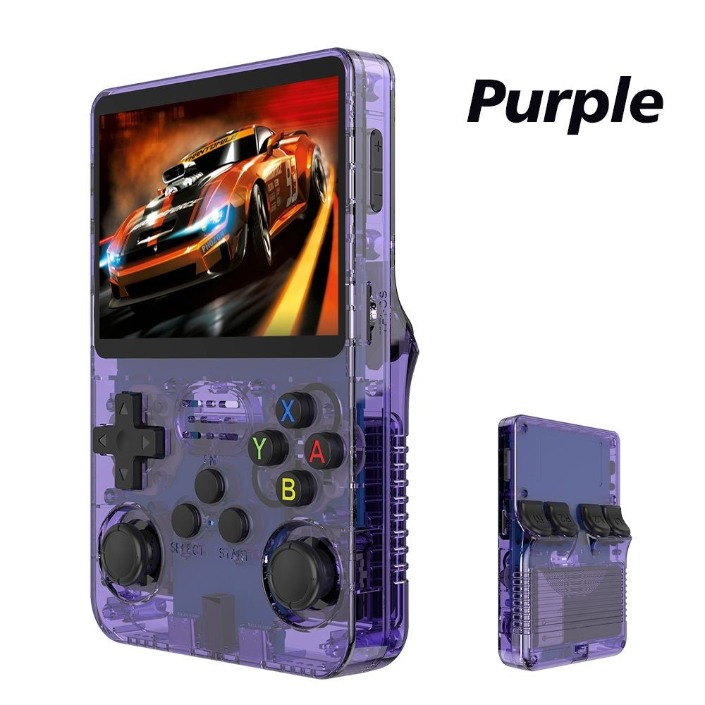 Consola de Videojuegos Retro de Código Abierto de 128 GB, Sistema Linux, Pantalla IPS de 3.5 Pulgadas, Reproductor de Video Portátil de Bolsillo, 64 GB de Juegos
