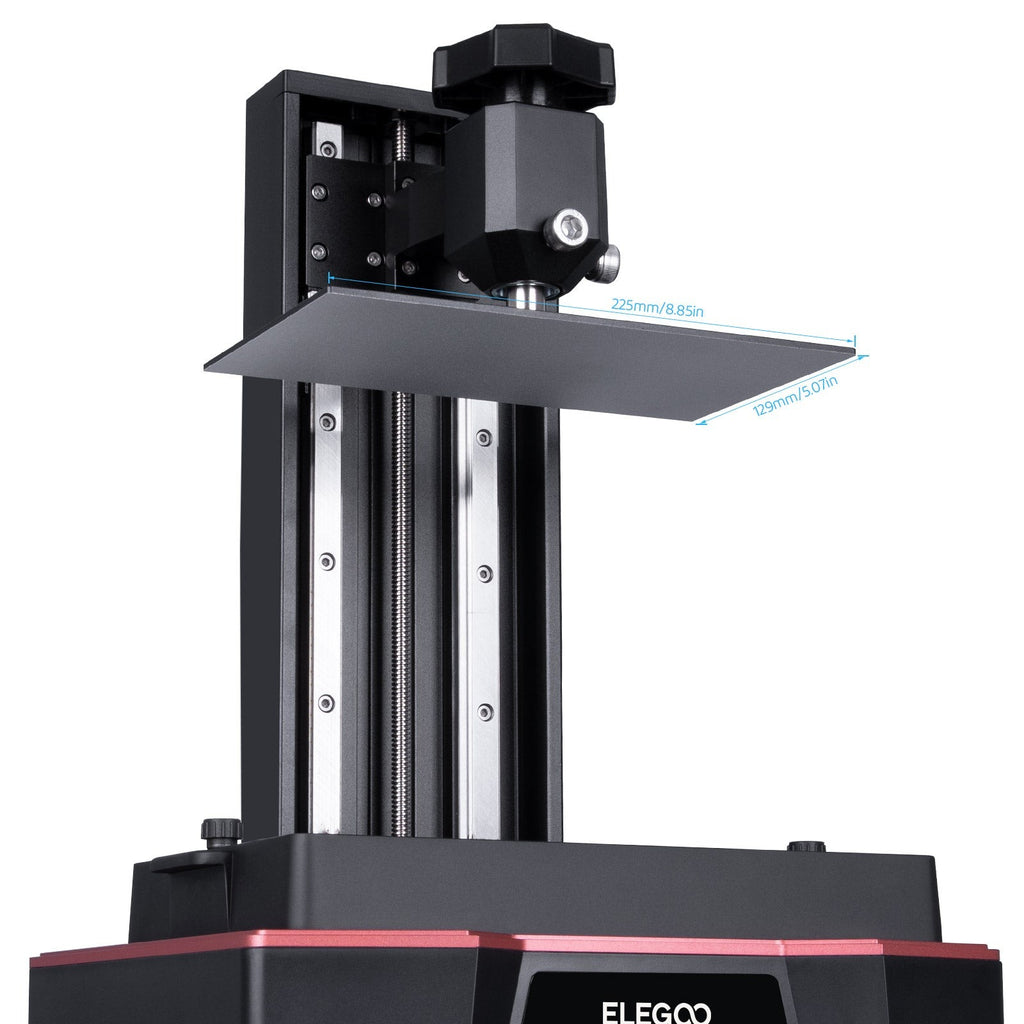 ELEGOO-Placa de construcción para impresora 3D SATURN 2 MSLA, piezas de impresora 3D con tornillos hexagonales antideslizantes y superficie arenada