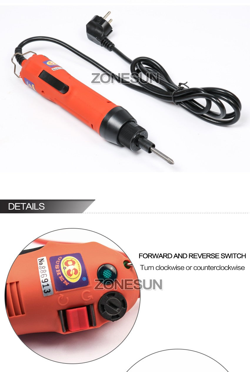 ZONESUN-Máquina Manual de tapado de botellas, sellador de tapas de rosca de 10-30MM