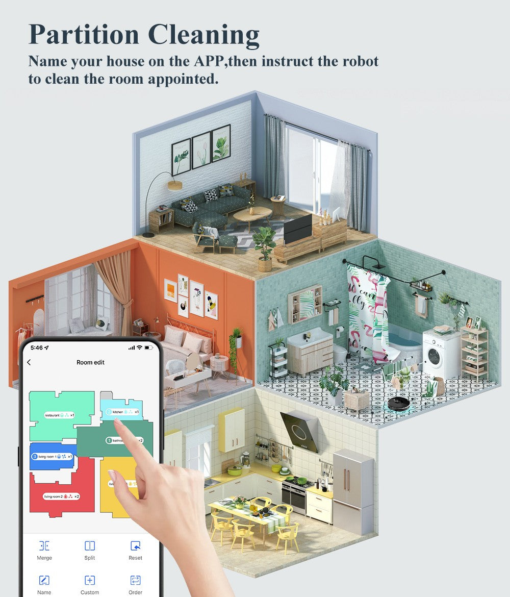 ?ABIR-Robot aspirador X8 para el hogar, dispositivo inteligente para el hogar, limpieza de alfombras, barrido de zonas, mapeo de áreas restringidas
