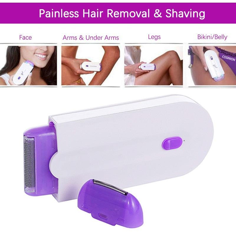 Depiladora recargable por USB para mujer, herramienta de depilación portátil, afeitadora rotativa, cuerpo, cara, pierna, Bikini, depiladora de labios, láser