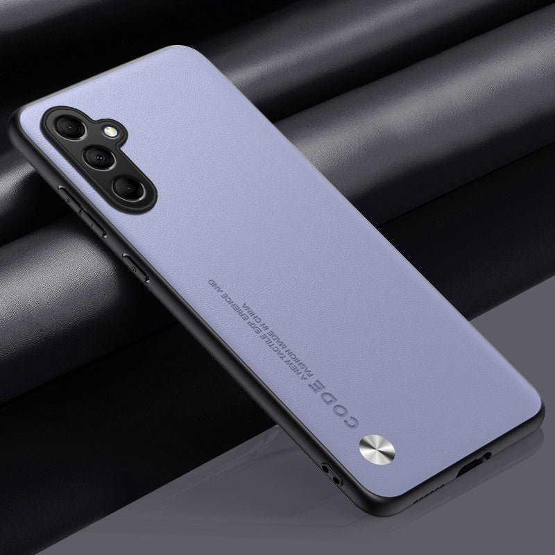 Funda mate M54 para Samsung Galaxy M54 M14 A34 A54 A24 A04 A04S A14 5G, funda de teléfono de protección completa delgada de silicona de cuero PU liso