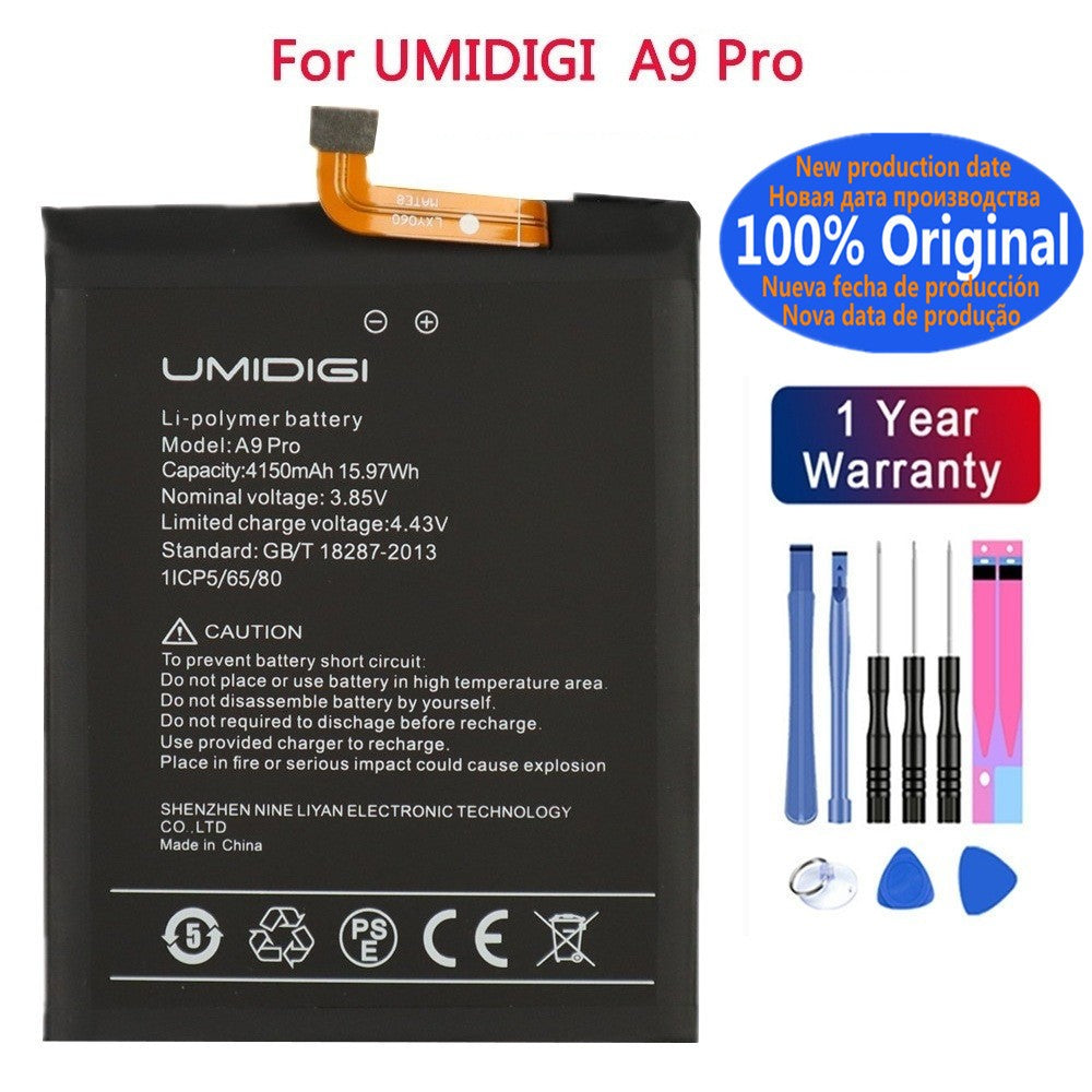 Batería Original A 9 PRO de 4150mAh para UMI Umidigi A9 PRO A9PRO, baterías para teléfonos móviles de alta calidad + herramientas en stock
