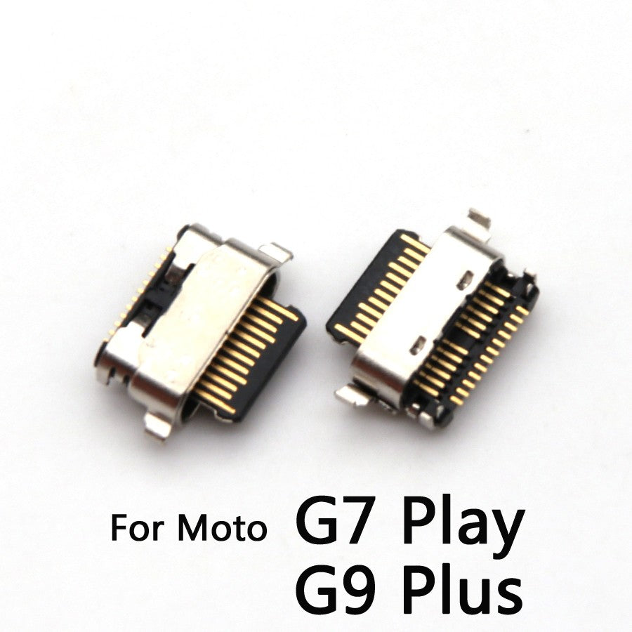 50 Uds conector Micro USB puerto de carga Jack Plug Dock para Motorola Moto G5 G5s G6 G7 G8 G9 Plus Play Power Lite piezas de reparación