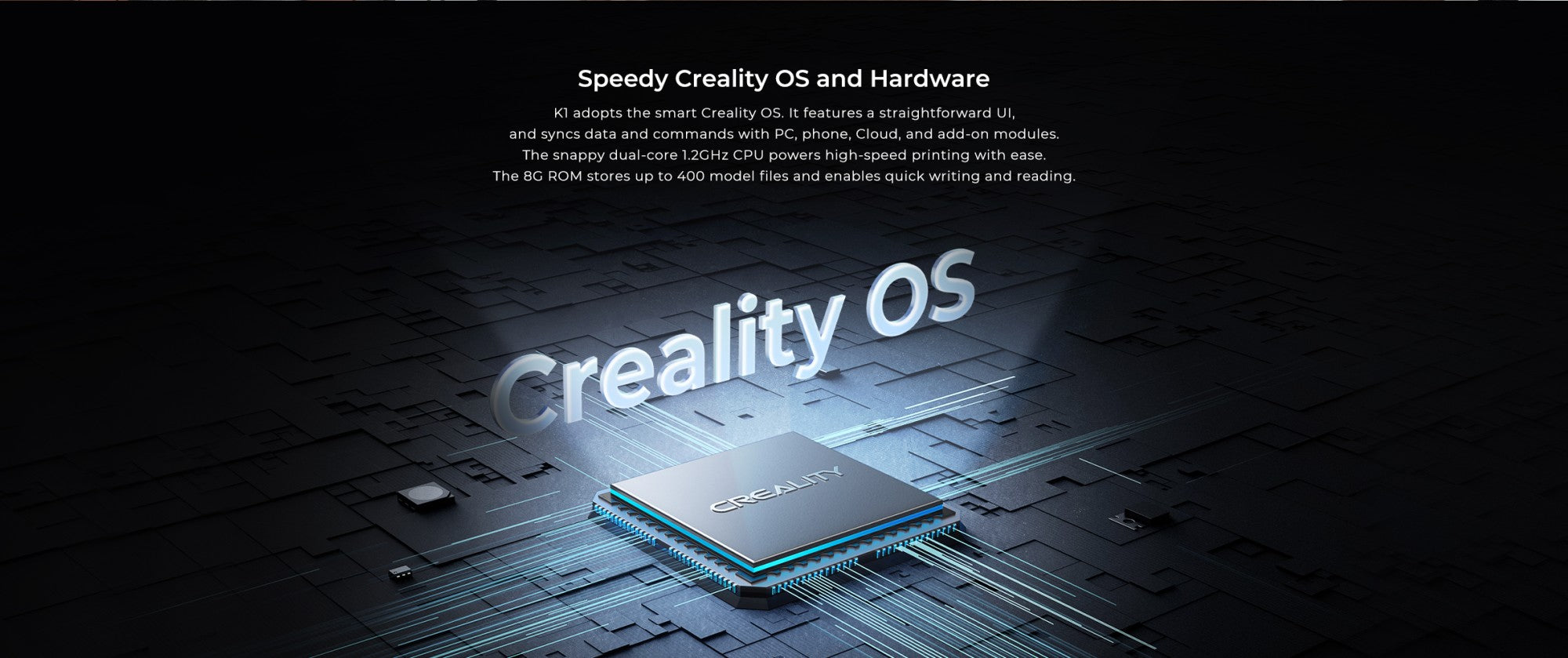 Creality-impresora 3D k1/K1MAX /K1C, extrusora de accionamiento directo de doble engranaje, velocidad de impresión Hotend de flujo máximo de 32mm, 600 MM/S