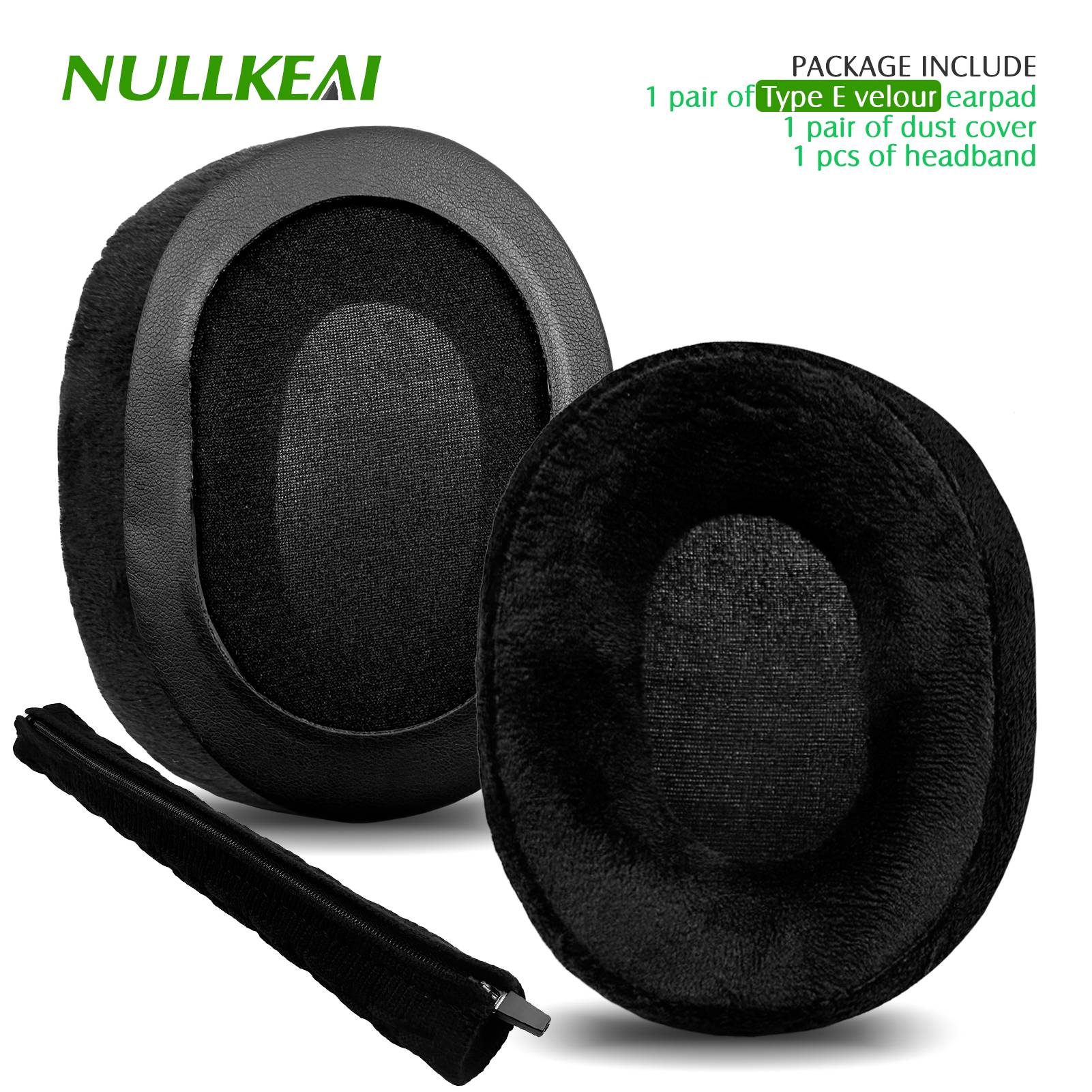 Nullkeai-almohadillas de repuesto para auriculares Anker Soundcore Life Q30 Q35 Q10 Q20, almohadillas de Gel refrescante, funda de malla, orejeras