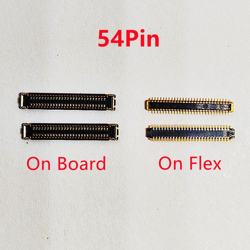 10 Uds pantalla LCD conector flexible FPC para Motorola Moto G10 XT2127 G20 XT2128 G30 XT2129 G22 E20 enchufe a bordo 54pin