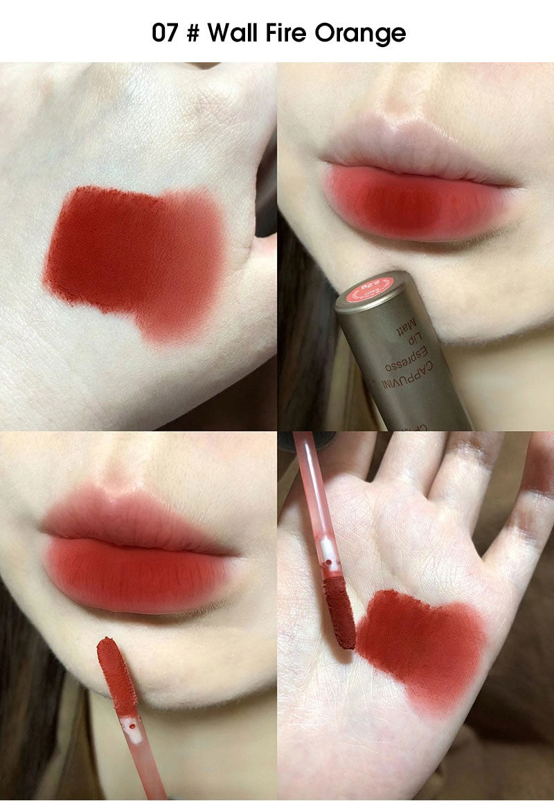 Brillo de labios de niebla mate de terciopelo único, taza antiadherente impermeable, esmalte de labios a prueba de manchas, lápiz labial líquido que no se decolora