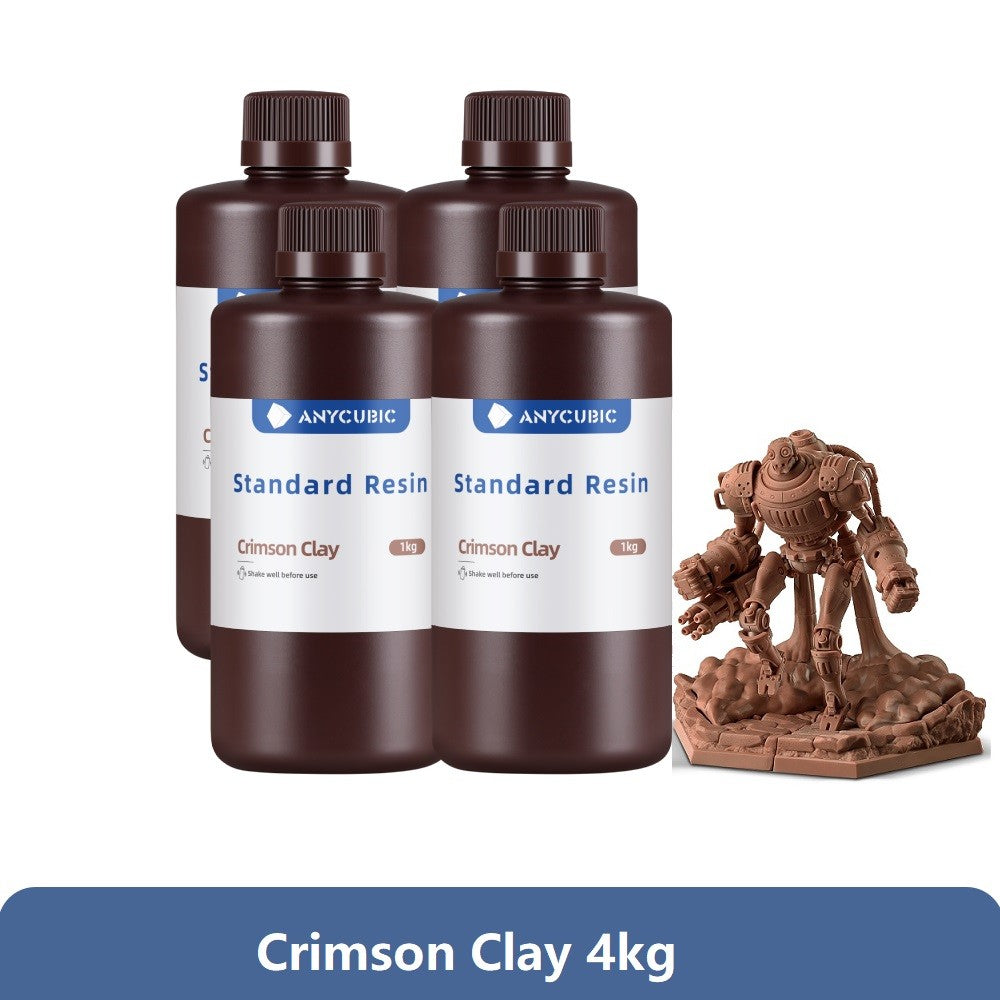ANYCUBIC 4 unids/lote 405nm resina UV para impresora 3D LCD resina de fotopolímero líquido impresión 3D actualización de resina 1kg