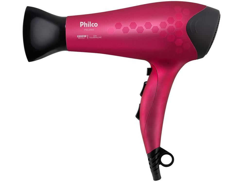 Secador de Pelo Philco Iones Turmalina Cereza 2200W 2 Velocidades PSC2350 - Bivolt