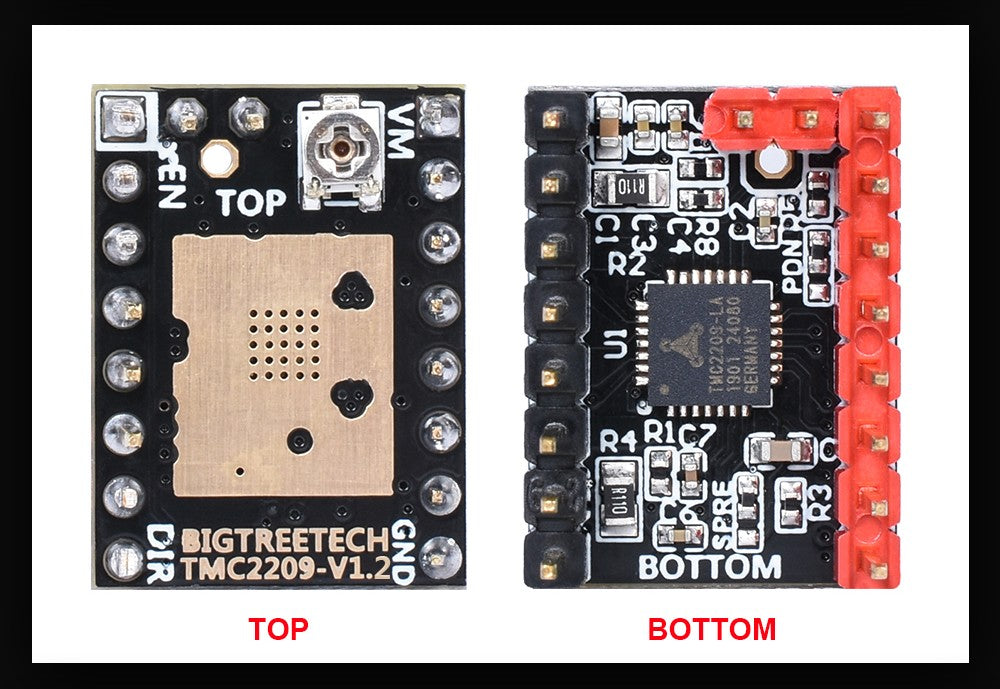 BIGTREETECH controlador de Motor paso a paso TMC2209 V1.3  piezas de impresora 3D TMC2208 para BTT Octopus SKR V1.4 SKR Mini E3 Ender3 V2 Voron 2.4