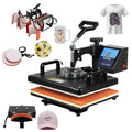 Barato 30*38CM 8 en 1 Combo máquina de prensado en caliente impresora de sublimación 2D máquina de transferencia de calor para tapa taza placa camisetas aprobado por la CE