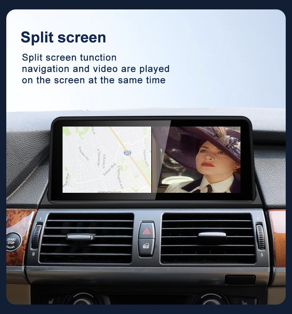 STWEI 2024 nuevo ID6 ID7 ID8 UI 10,25inc sistema Android inalámbrico Carplay AUTO para BMW X5 E70 X6 E71 reproductores de vídeo de coche GPS Navi