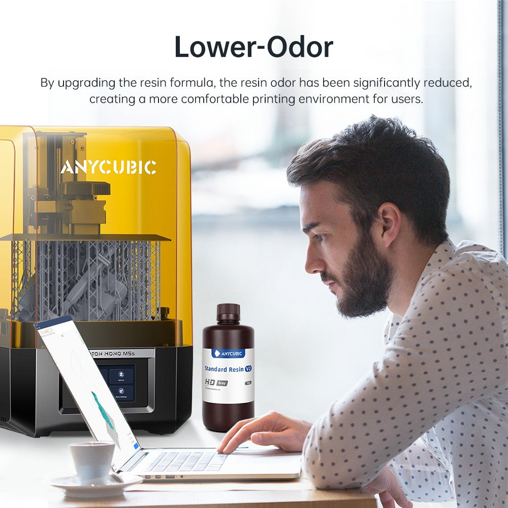 ANYCUBIC 5KG/10KG 405nm resina estándar UV/resina estándar V2 para impresora 3D Photon Mono 4 resina de impresión 3D resina sensible a los rayos UV