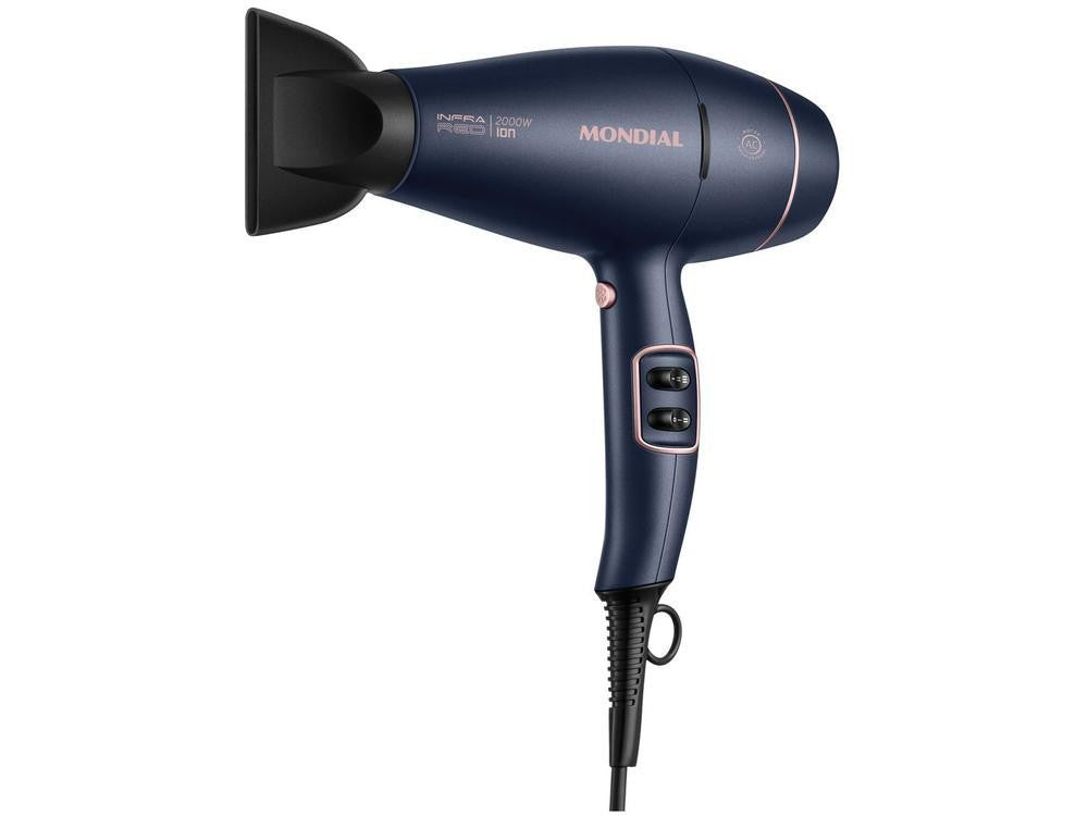 Secador de pelo Mondial Rosé infrarrojo y azul-220V
