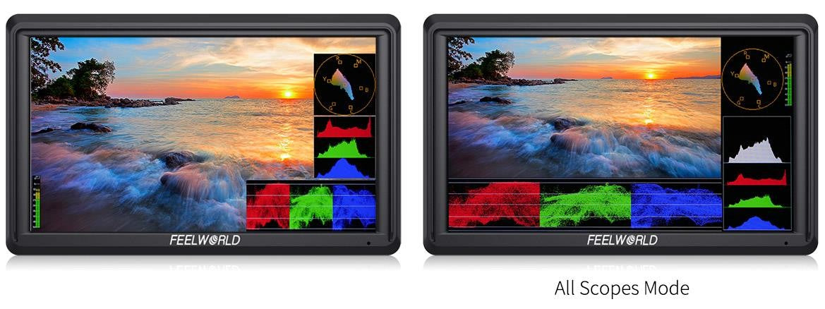 FEELWORLD FW568 V3 6 pulgadas 3D LUT DSLR cámara Monitor de campo IPS Full HD192