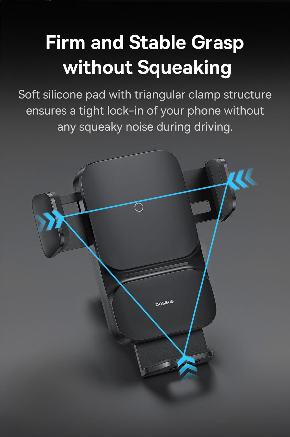 Soporte de teléfono Baseus para coche, cargador de teléfono inalámbrico QI infrarrojo de 15W para iPhone, Xiaomi, Samsung, soporte para coche, carga rápida, fácil Control