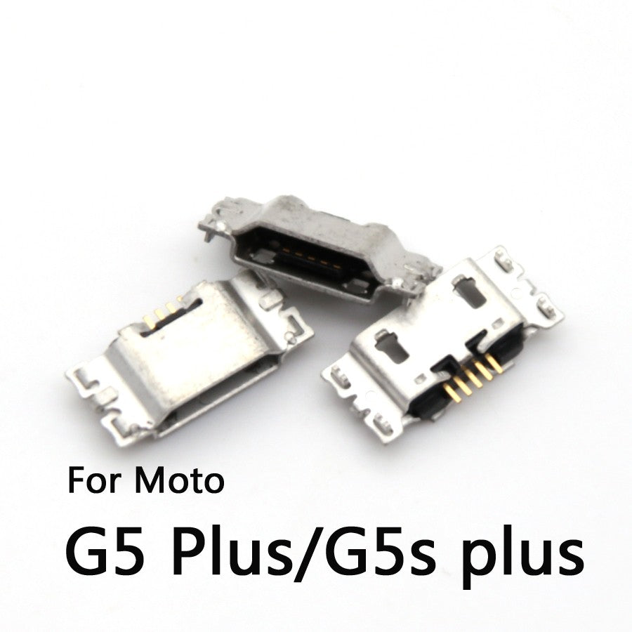 50 Uds conector Micro USB puerto de carga Jack Plug Dock para Motorola Moto G5 G5s G6 G7 G8 G9 Plus Play Power Lite piezas de reparación
