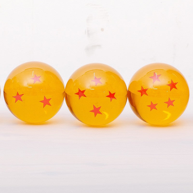 Dragon Ball - Set de 7 Figuras de Acción de Cristal 1:1 de 3.5cm, Colección para Invocar a Shenron, Modelo de Anime, Regalo