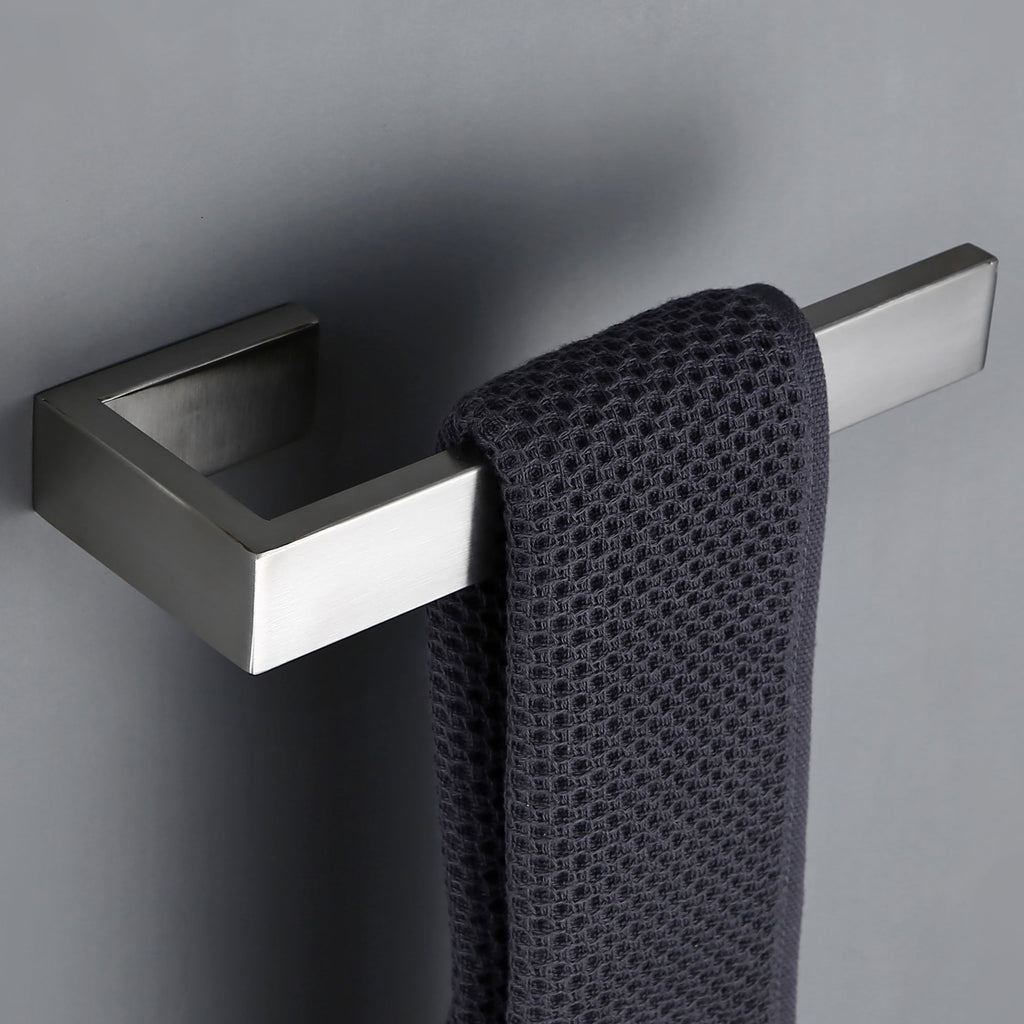 Juego de accesorios de baño, portarrollos de papel higiénico, soporte de toalla, barra de gancho de acero inoxidable, montado en la pared para dormitorio, cocina, Kit de Hardware de baño