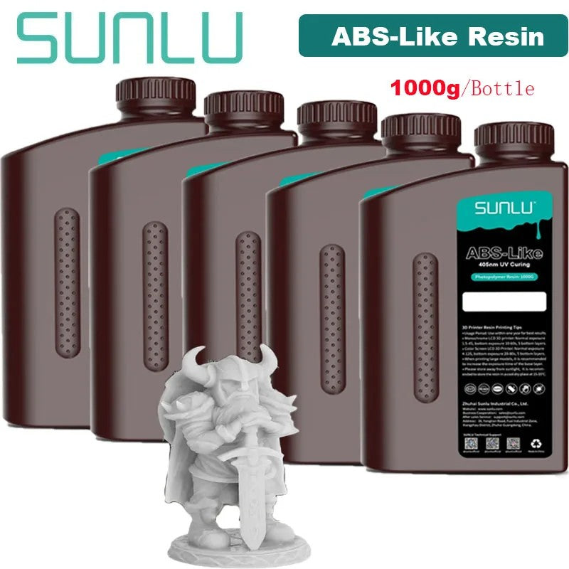 Resina estándar SUNLU/ABS como/lavado con agua/resina estándar 14K 5KG 1KG/botella 405nm resina UV impresión 3D para impresora LCD 3D