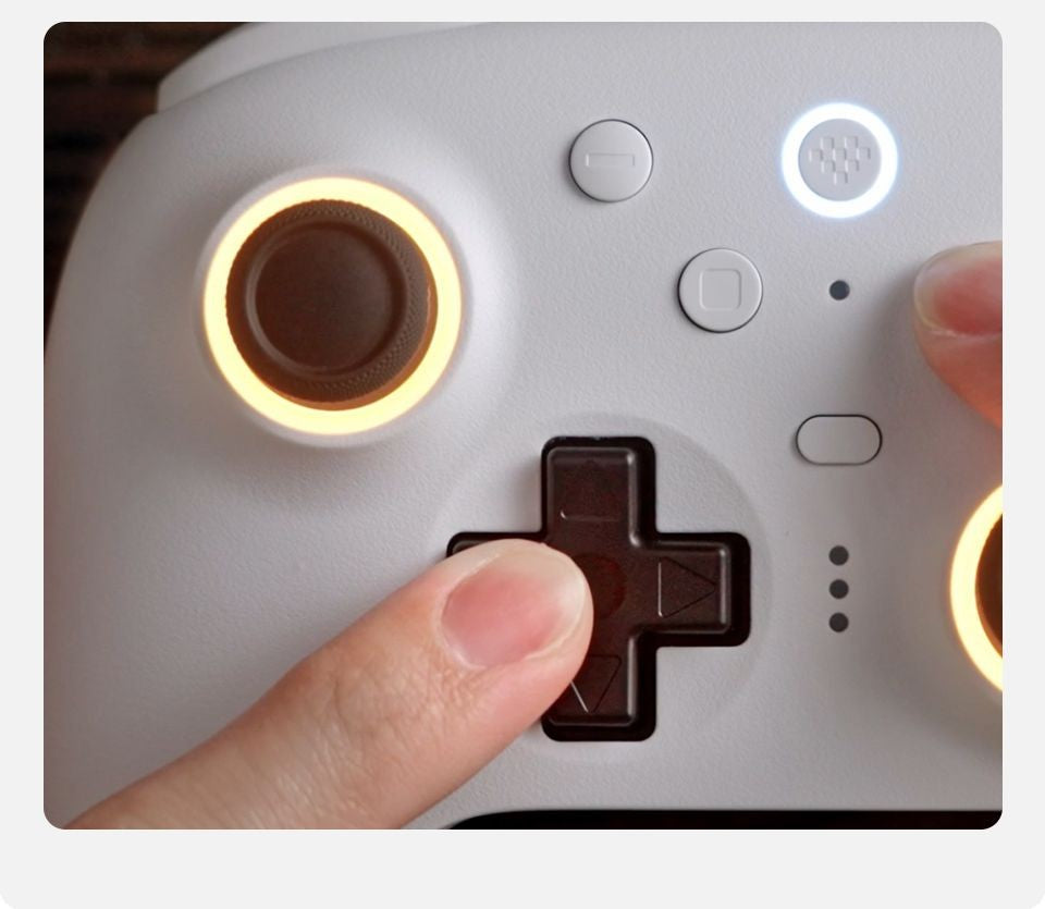 Nuevo Control Inalámbrico 8BitDo Ultimate 2 con Joystick TMR, Gatillos con Efecto Hall, Base de Carga, BT 2.4G para Windows 10, 11, Android y Steam