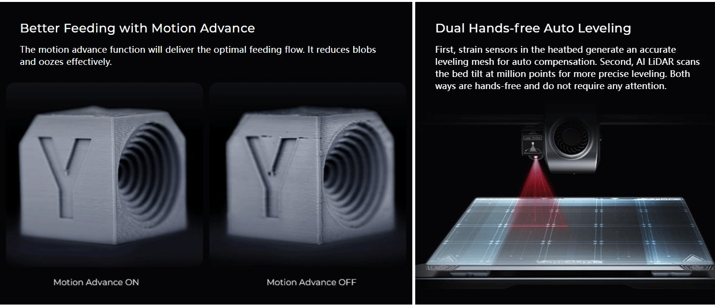 Creality-impresora 3D k1/K1MAX /K1C, extrusora de accionamiento directo de doble engranaje, velocidad de impresión Hotend de flujo máximo de 32mm, 600 MM/S