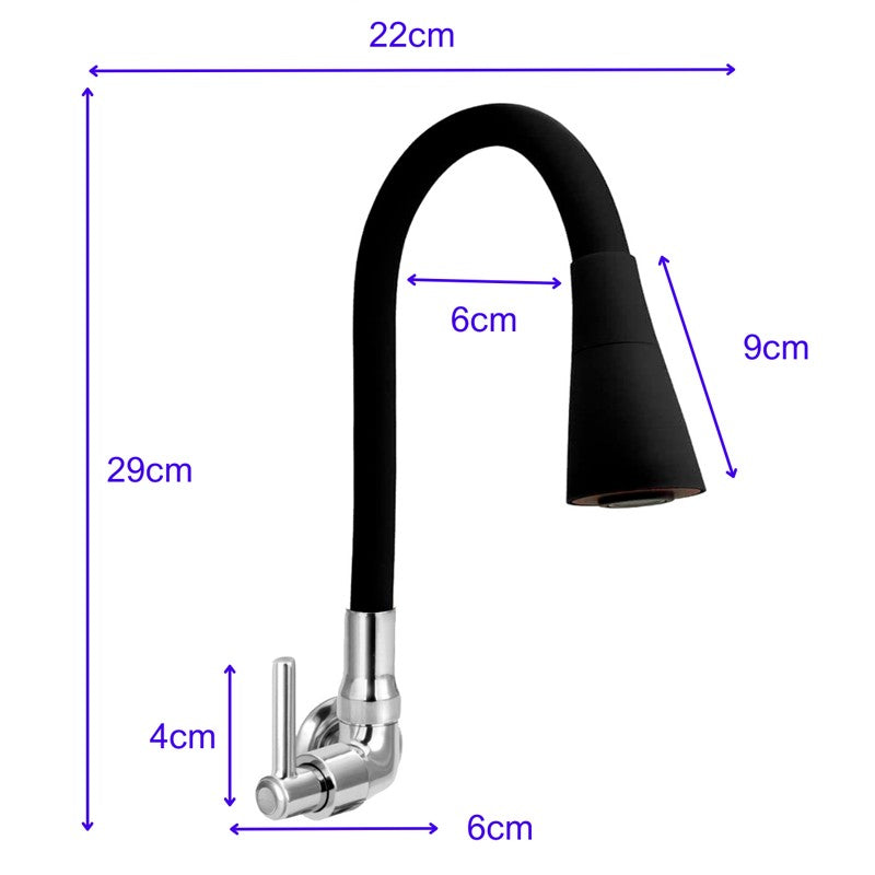 Grifo Flexible para cocina, rociador de doble función, cromado, para fregadero, monocomando