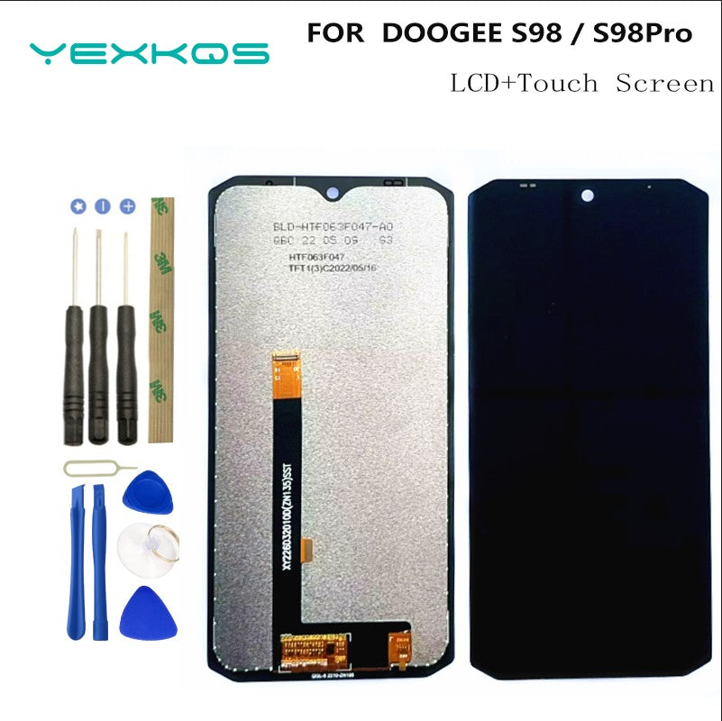 Pantalla táctil LCD 100% Original para teléfono móvil, pieza de repuesto de reparación de módulo digitalizador para DOOGEE S98 S98 Pro S99, 6,3 pulgadas