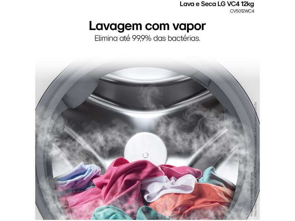 Lava and Dry LG 12kg Smart VC4 CV5012WC4 con 220V