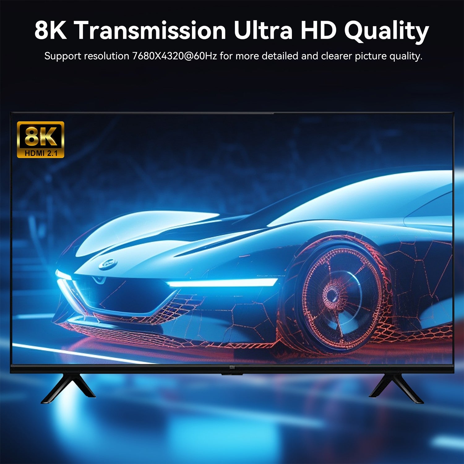 Adaptador de Cable USB C a HDMI 2.1 de 8K, Cable Tipo C a HDMI de 8K60Hz para Thunderbolt 3, Compatible con MacBook Pro, iPad Pro, Laptop