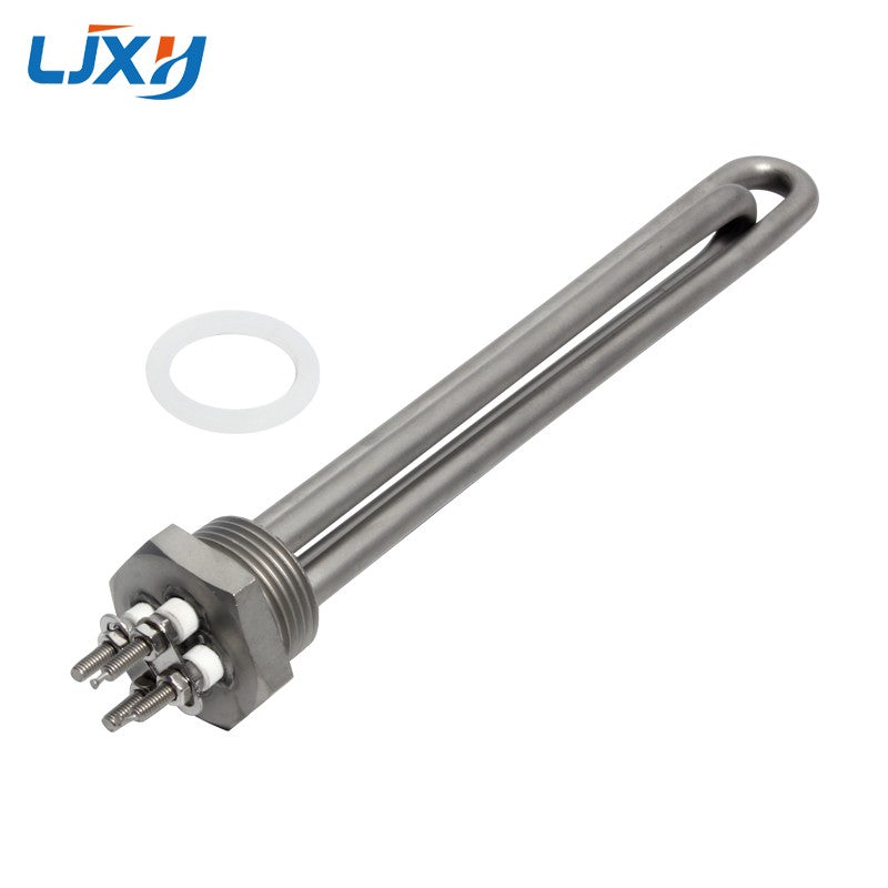 LJXH elemento calentador de agua Solar Tubular, 1 pulgada, NPT/BSP, elemento de calefacción eléctrica, cc 12V/24V/48V, 300W, 600W, todos los 304 S