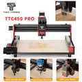 Twotrees-enrutador CNC de 3 ejes/4 ejes, fresadora y cortadora TTC450 PRO, grabador de joyería para madera, acrílico, PCB, PVC, MDF, Metal