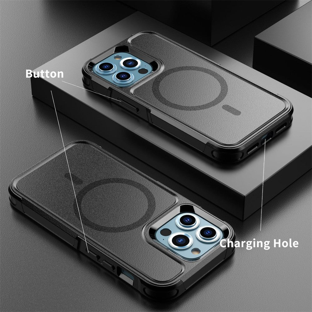 Funda magnética para iPhone 13 mini 16 15 14 Pro Max Plus 12, MagSafe, protección contra caídas de grado militar, resistente, a prueba de golpes