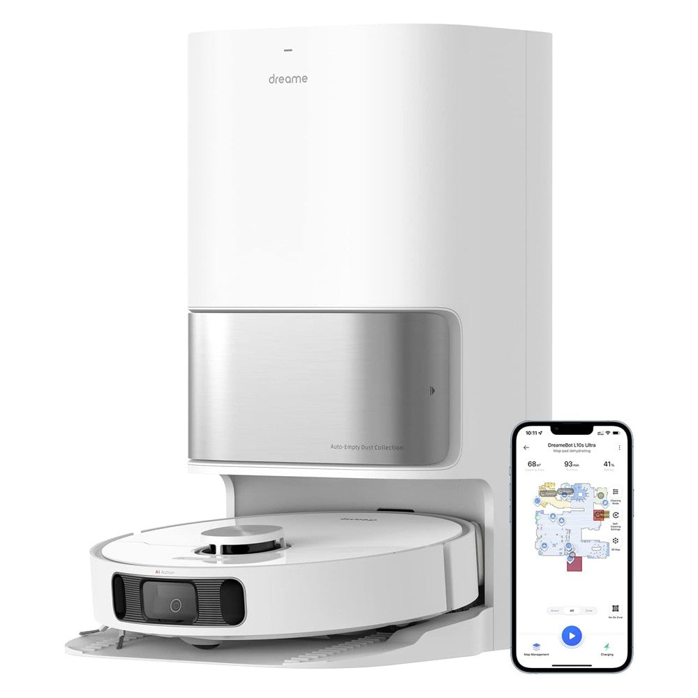 Dreame-Robot aspirador L10s Ultra, fregona automática de limpieza y secado, recarga y vaciado automático, 5300Pa, navegación por Ia, Alexa