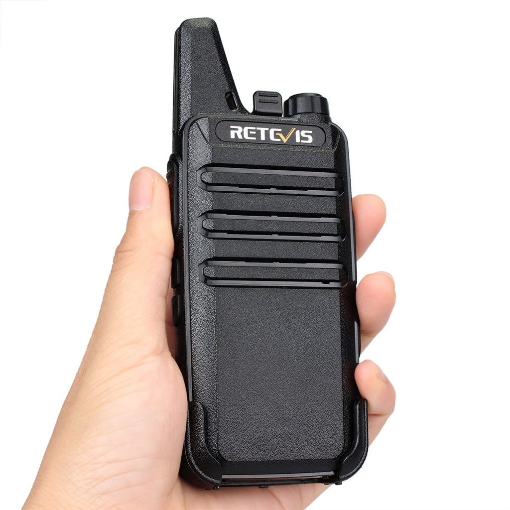Retevis RT622 Mini Walkie Talkie 2 unidades PMR446 Radio portátil bidireccional con PTT Ideal para restaurantes y hoteles