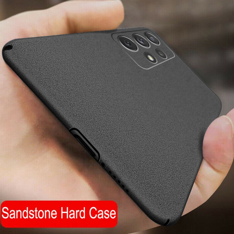 Funda ultrafina mate de piedra arenisca para Samsung Galaxy A17 A55 A54 A53 S26 S25 S22 S23 S24 Ultra Plus, funda rígida de PC a prueba de golpes