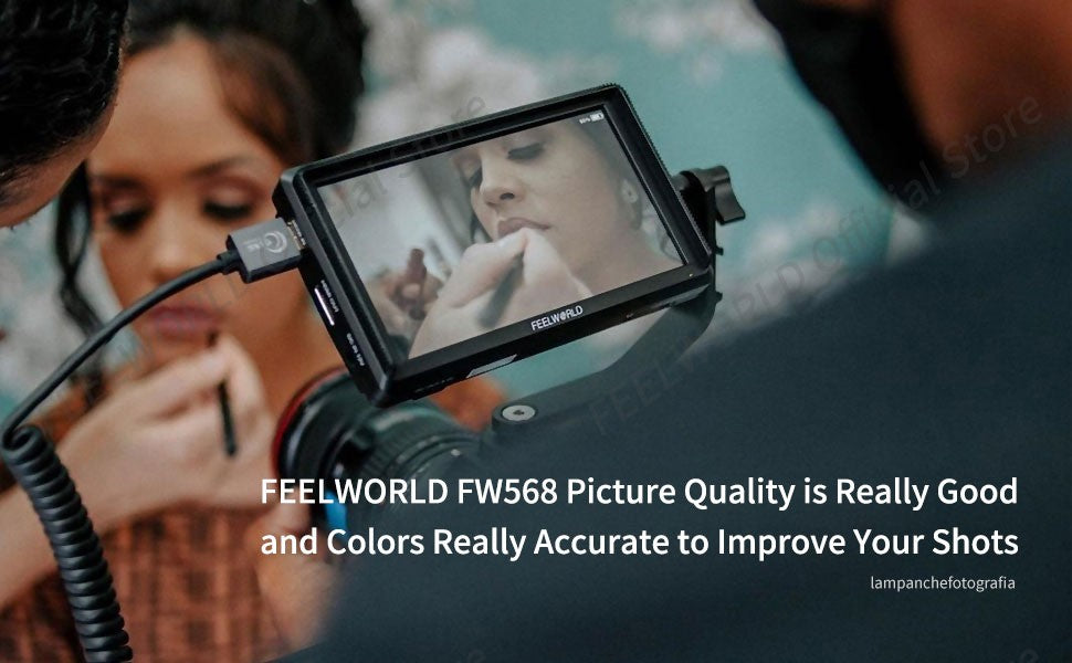 FEELWORLD FW568 V3 6 pulgadas 3D LUT DSLR cámara Monitor de campo IPS Full HD192