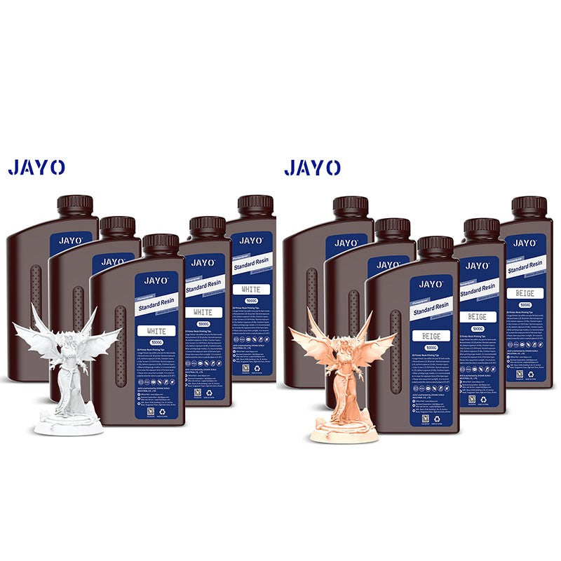 JAYO-lavabo de agua de resina 3D/como ABS/a base de plantas/líquido de resina de fotopolímero UV estándar de 10KG 405nm para materiales de impresora LCD 3D