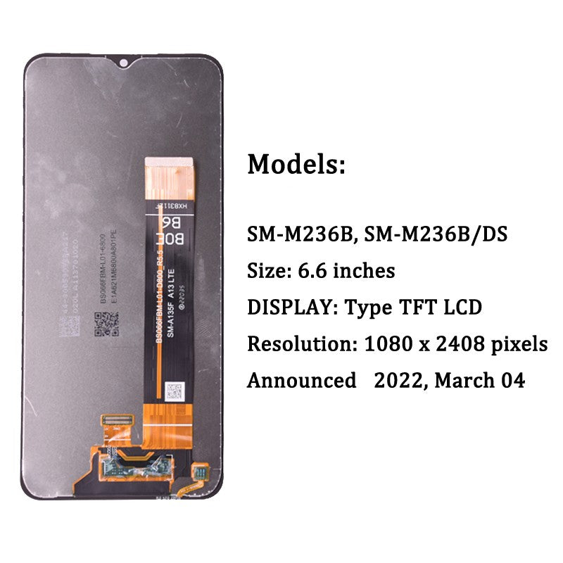 Para Samsung M33 5G M336 M336B pantalla LCD MONTAJE DE digitalizador con pantalla táctil para Samsung M23 M236 M236B pantalla LCD